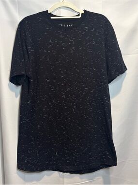 Women's Black Heather Short Sleeve Crew Neck Tee